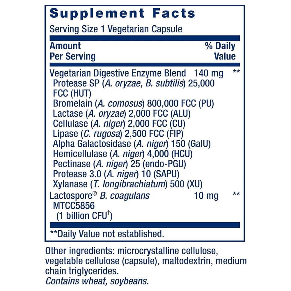Life Extension - Enhanced Super Digestive Enzymes - 60 Veg Caps