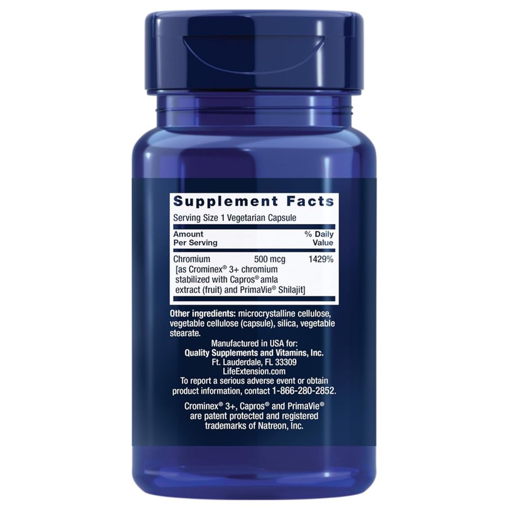 Life Extension - Optimized Chromium with Crominex - 60 Veg Caps