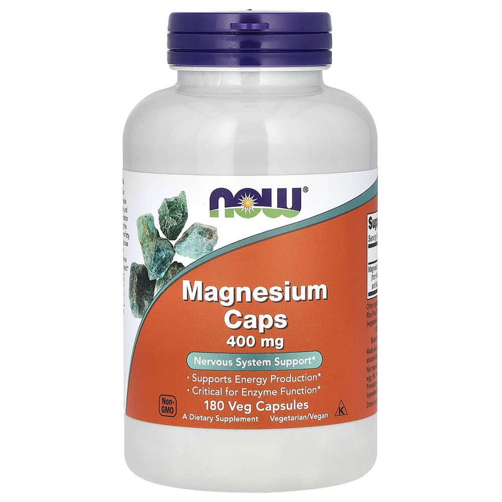 Now - Magnesium 400 Mg Veg Capsules - 180 Pcs