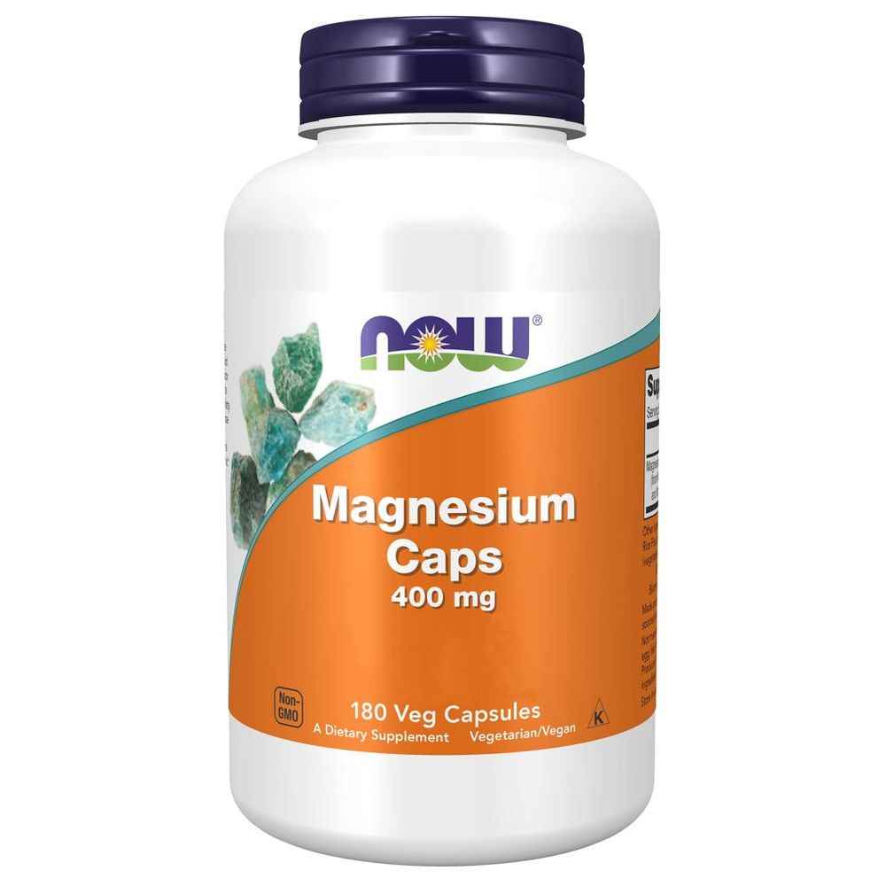 Now - Magnesium 400 Mg Veg Capsules - 180 Pcs
