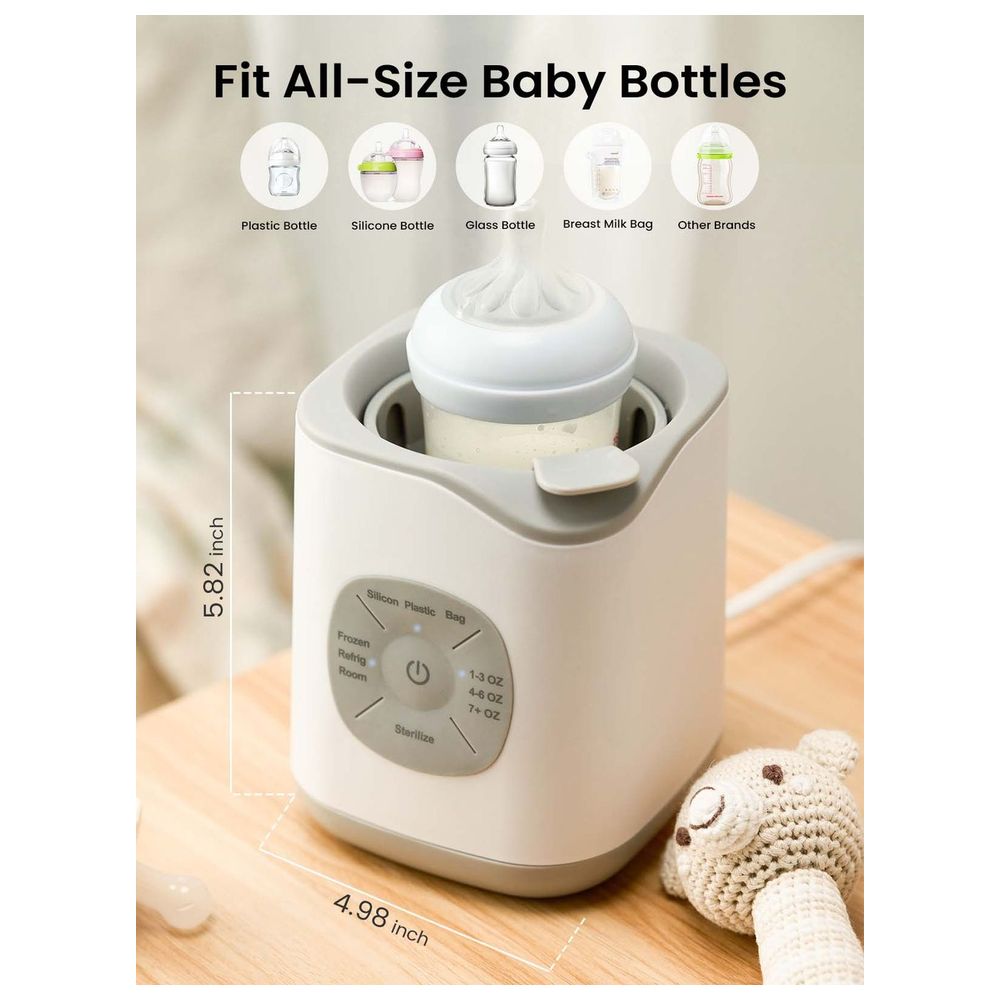 Grownsy - 10-in-1 Bottle Warmer for Breast Milk & Formula - Smart Temp Control
