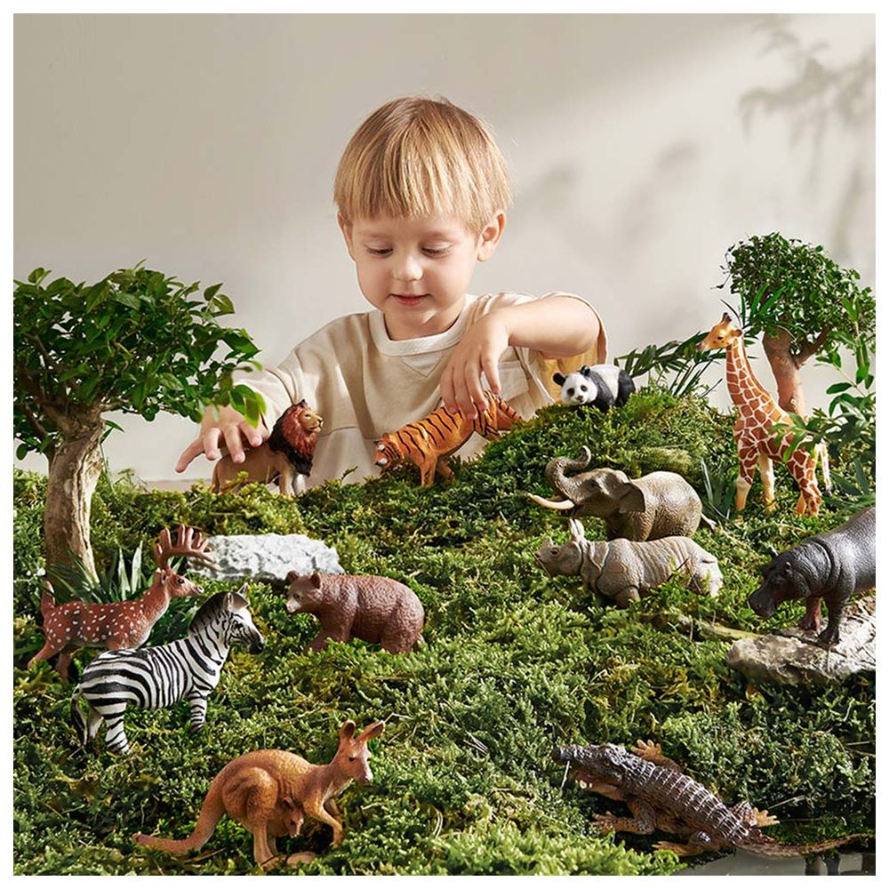 Babycare - Wild Animals Playset - 12 Pcs