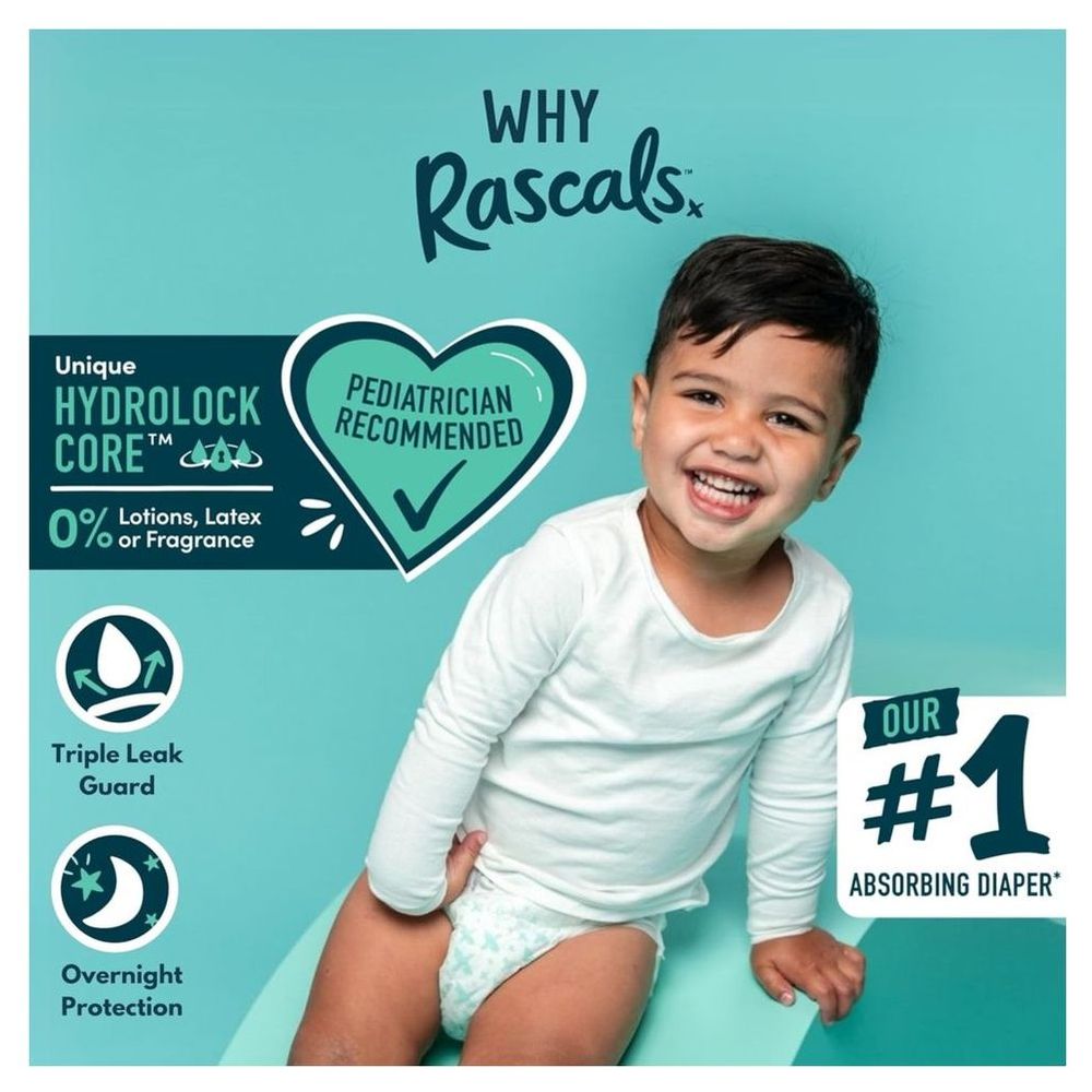 Rascal + Friends Premium Baby Diapers - 6-11 Kg - Size 3 - 44 Count