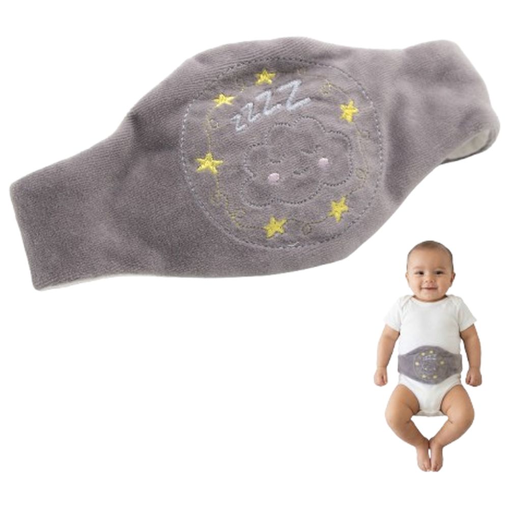 Babyjem - Baby Colic Relief Belt with Natural Cherry Seeds - Grey