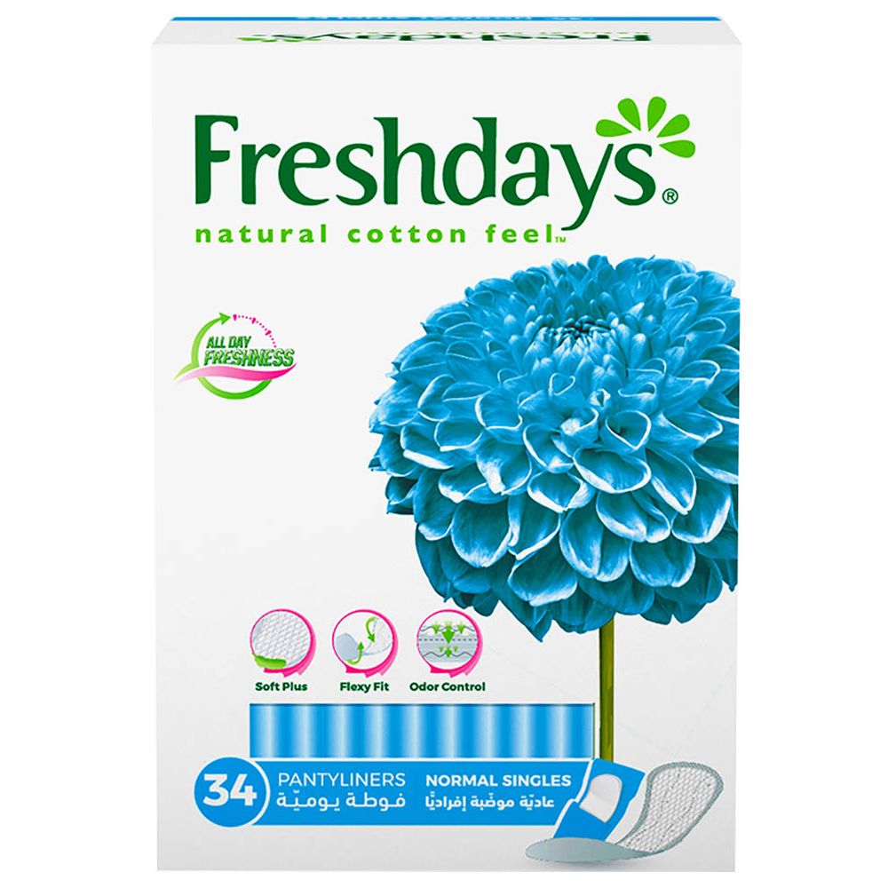 Freshdays - Daily Liners Normal Singles 34pcs