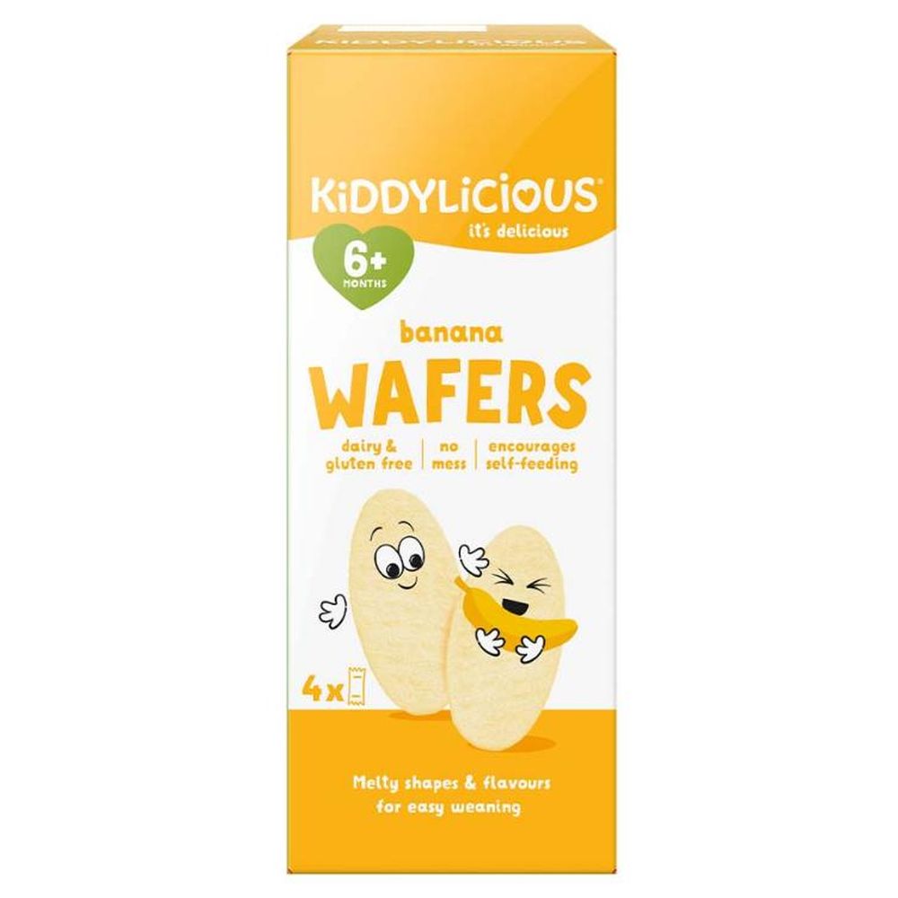 Kiddylicious - Mini Wafers Banana - 16g