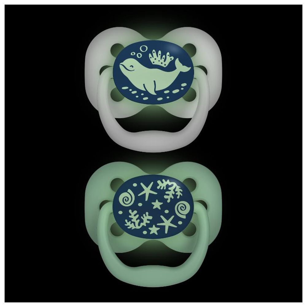 Dr. Brown's - Advantage Pacifier 0-6M - Stage 1 - Blue - Pack of 2