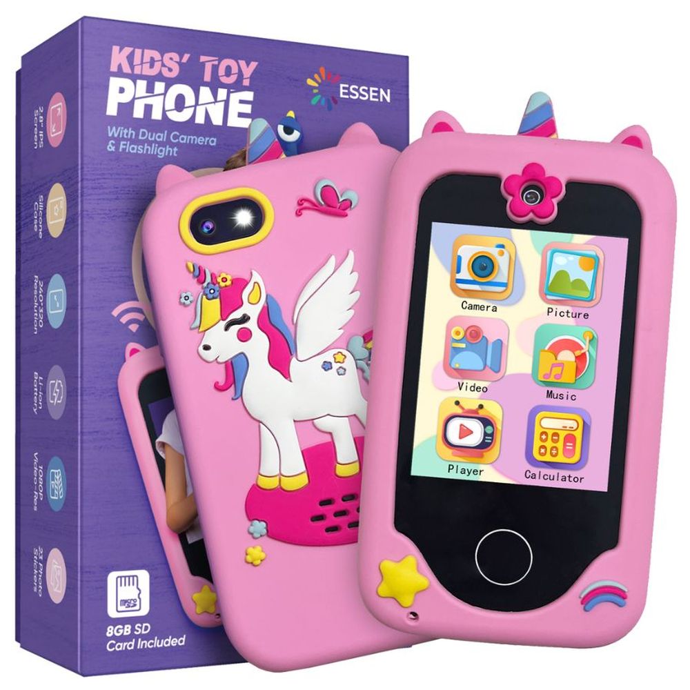 ESSEN - Kids Smart Phone Toys for Girls - Pink