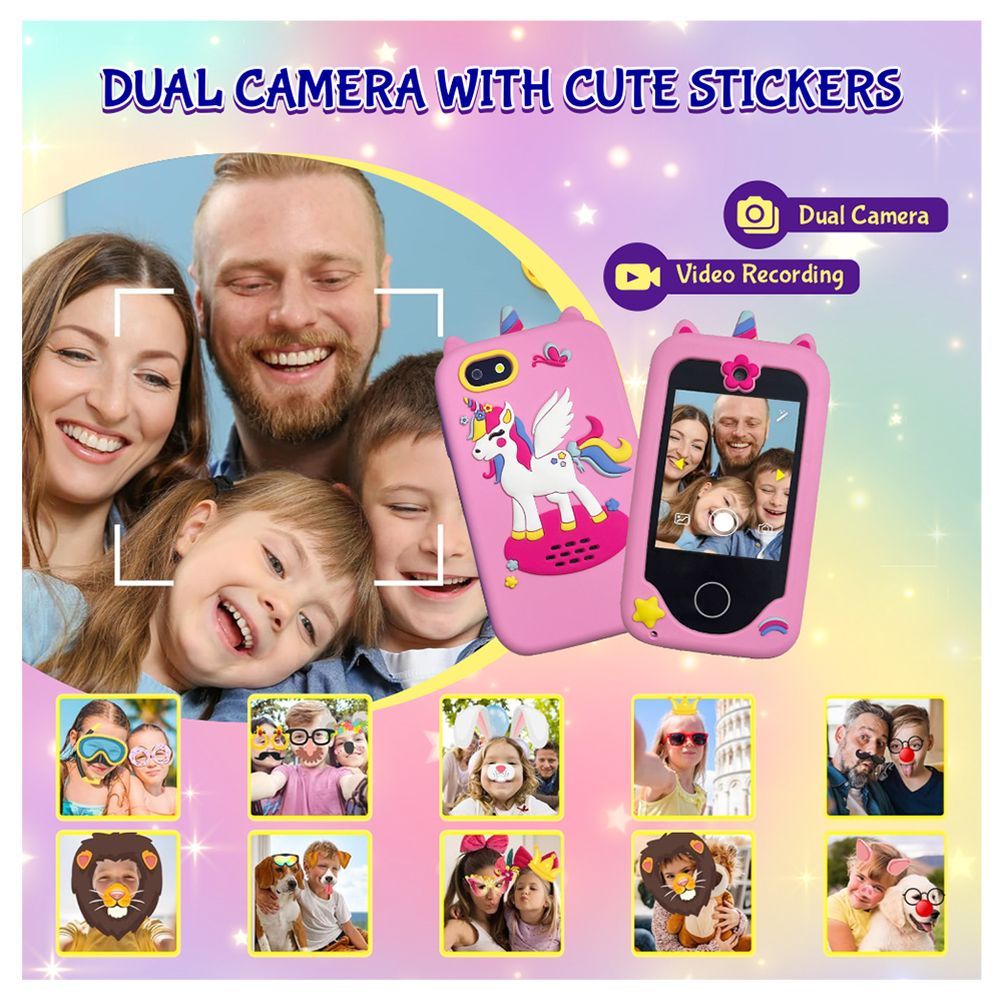 ESSEN - Kids Smart Phone Toys for Girls - Pink
