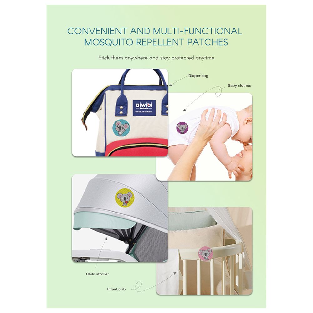 Aiwibi - Baby Mosquito Repellent - 24 Patches