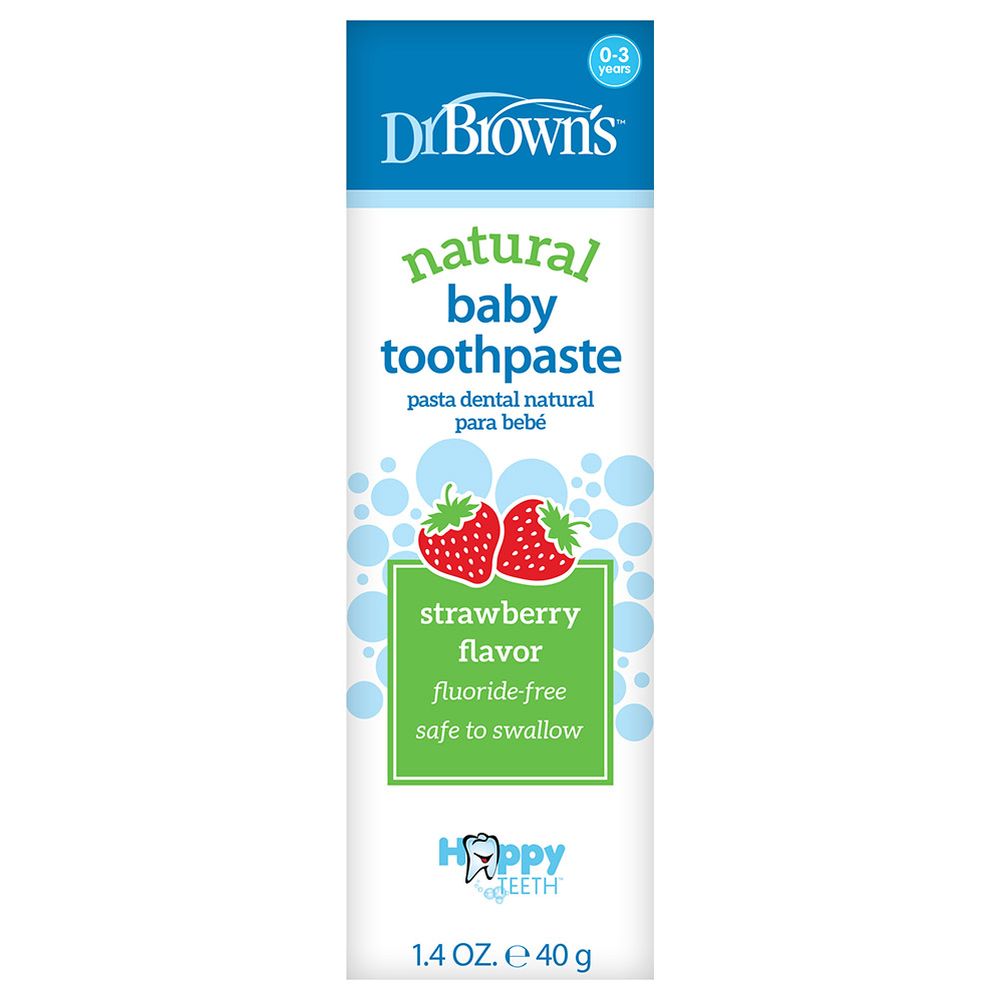 Dr. Brown's - Happy Teeth Fluoride Free Toothpaste Strawberry