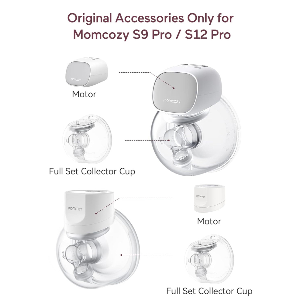 Momcozy - Milk Collection Container Set Only For S12 Pro - Clear
