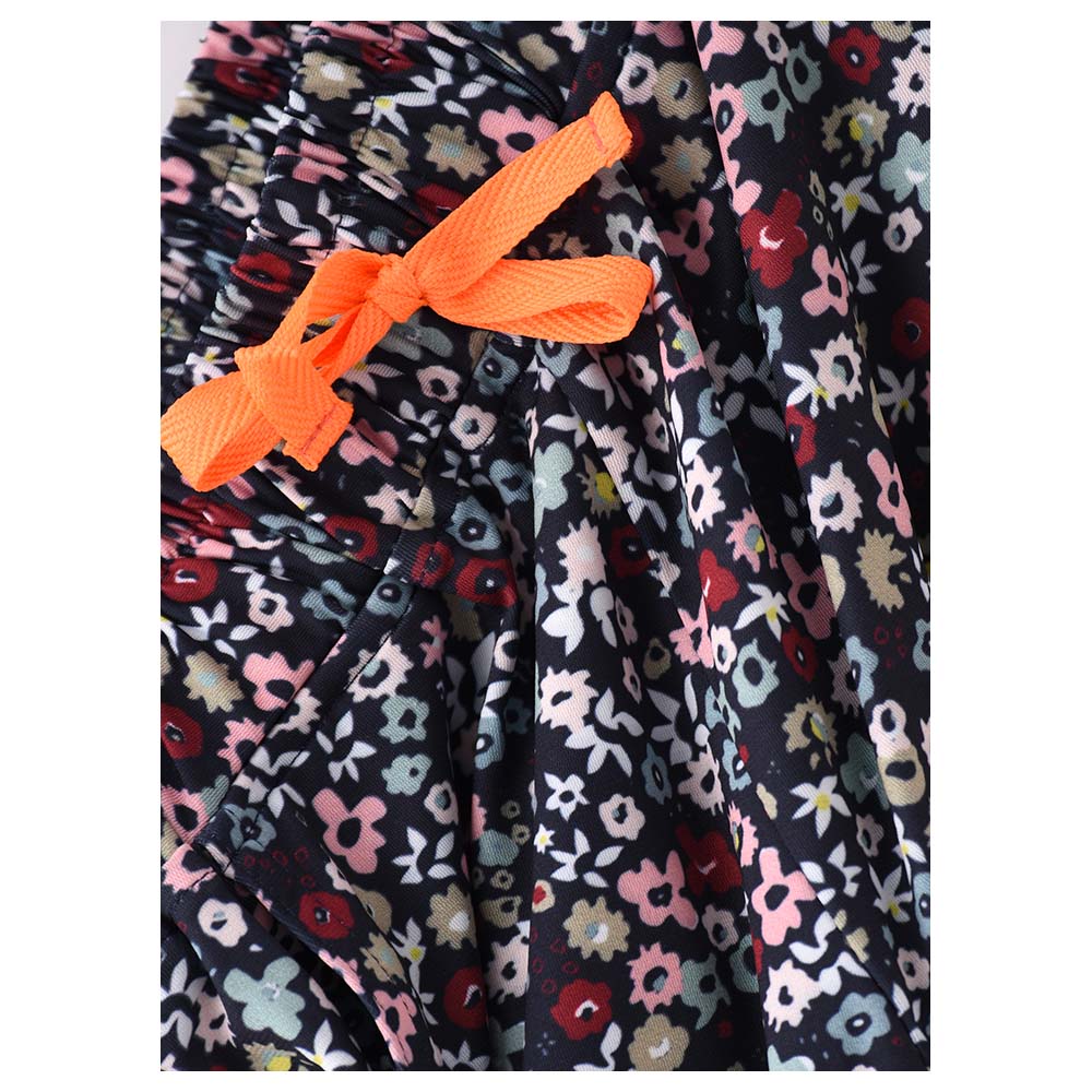 Jelliene - Knit Aop Harem Pants With Drawstring