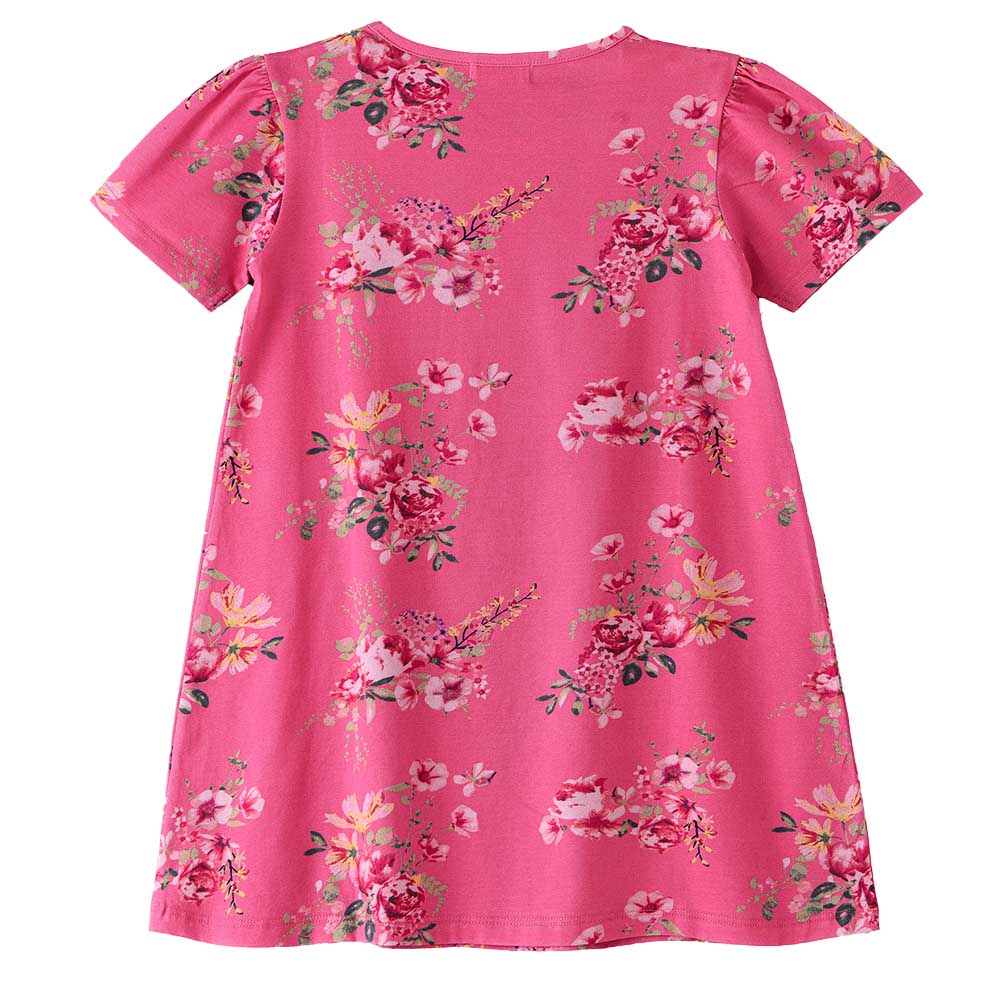 Jelliene - Girls Soft & Comfortable Cotton Dress - Pink