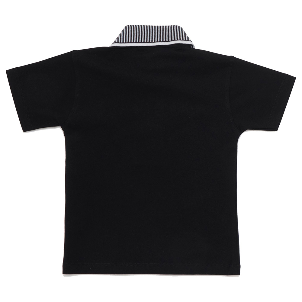 Little Kangaroos - Boy Half Sleeve Polo T-Shirt - Black