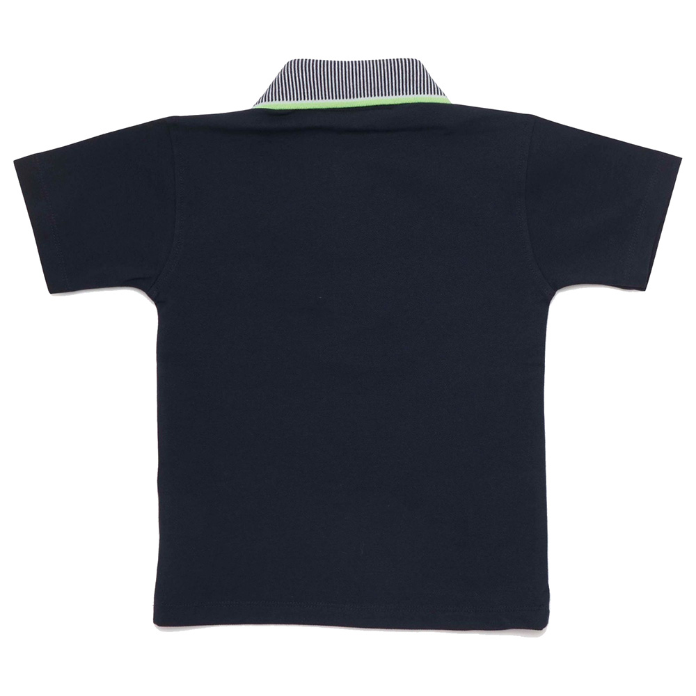 Little Kangaroos - Boy Half Sleeve Polo T-Shirt - Navy