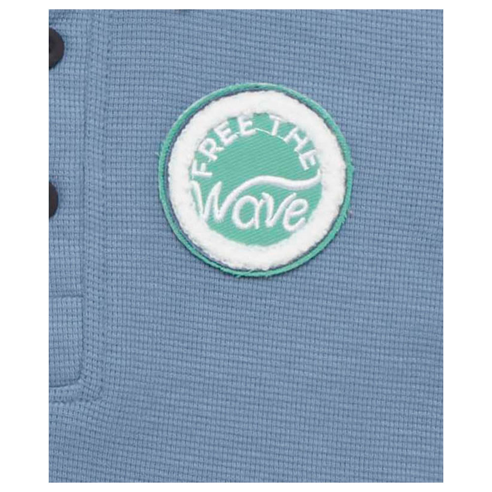 Little Kangaroos - Boy Half Sleeve Polo T-Shirt - Denim Blue