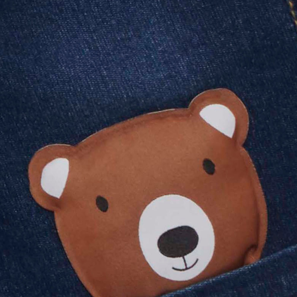 Little Kangaroos - Baby Boy Full Elastic Shorts With Pockets - Dark Blue