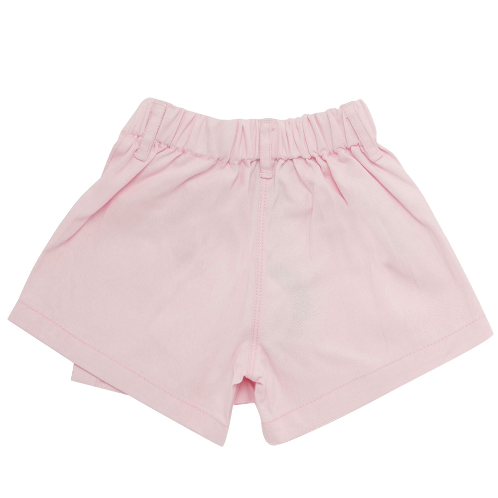 Little Kangaroos - Girl Button-Up Woven Skort - Baby Pink