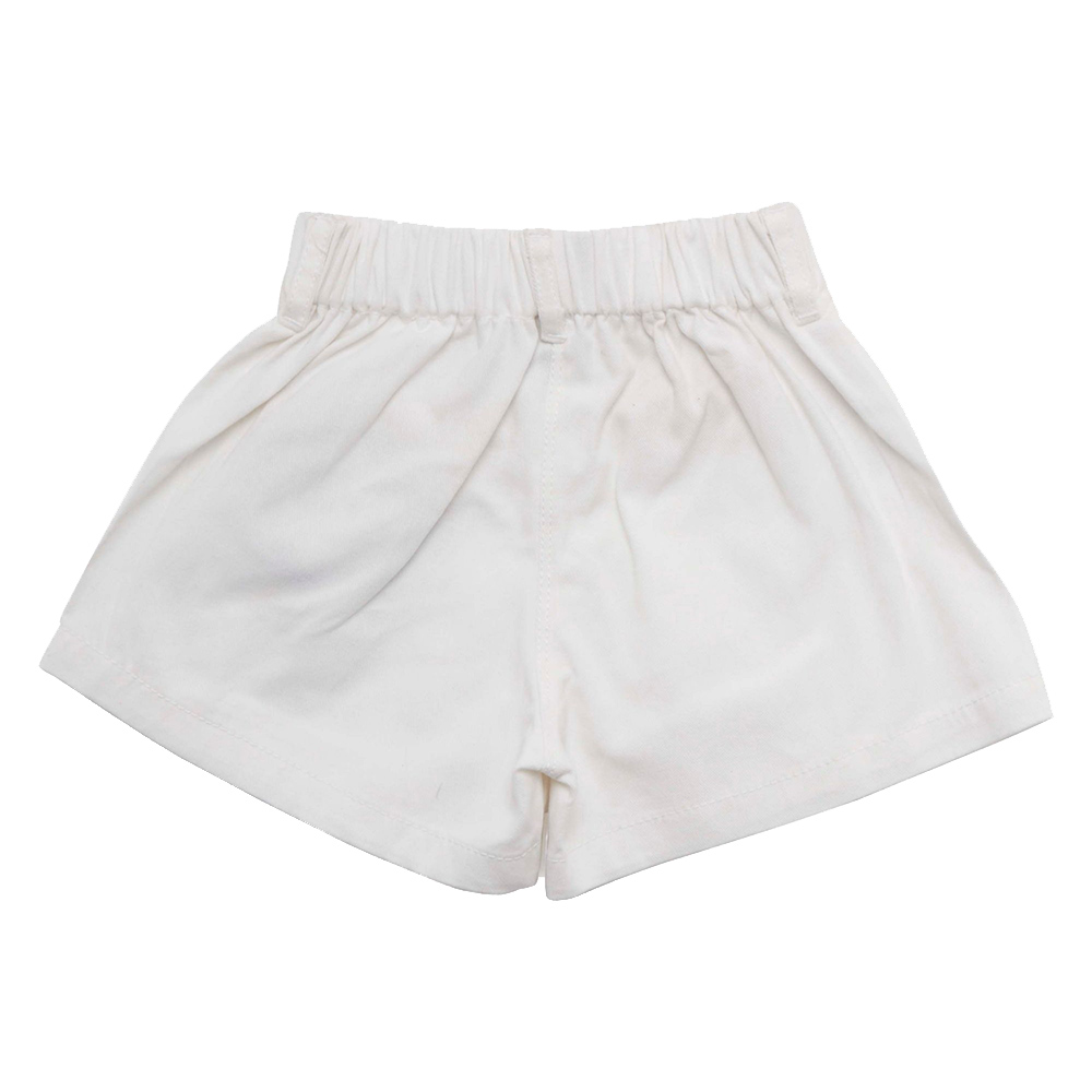 Little Kangaroos - Girl Button-Up Woven Skort - White