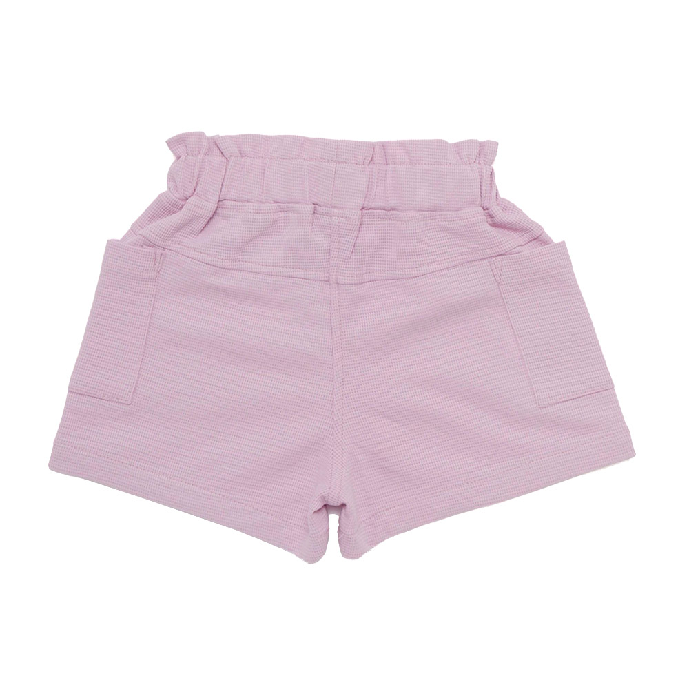 Little Kangaroos - Girl Elasticated Knitted Shorts - Purple