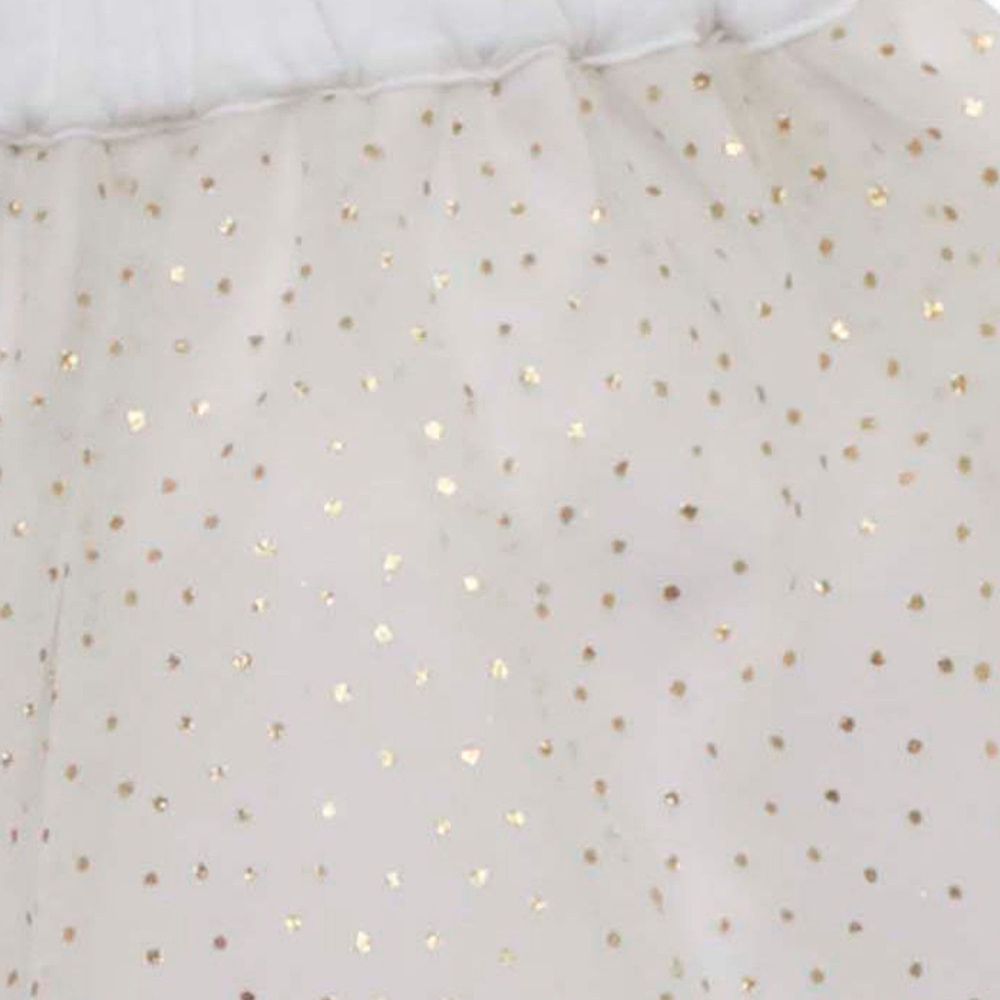 Little Kangaroos - Baby Girl Full Elastic Skirt - White