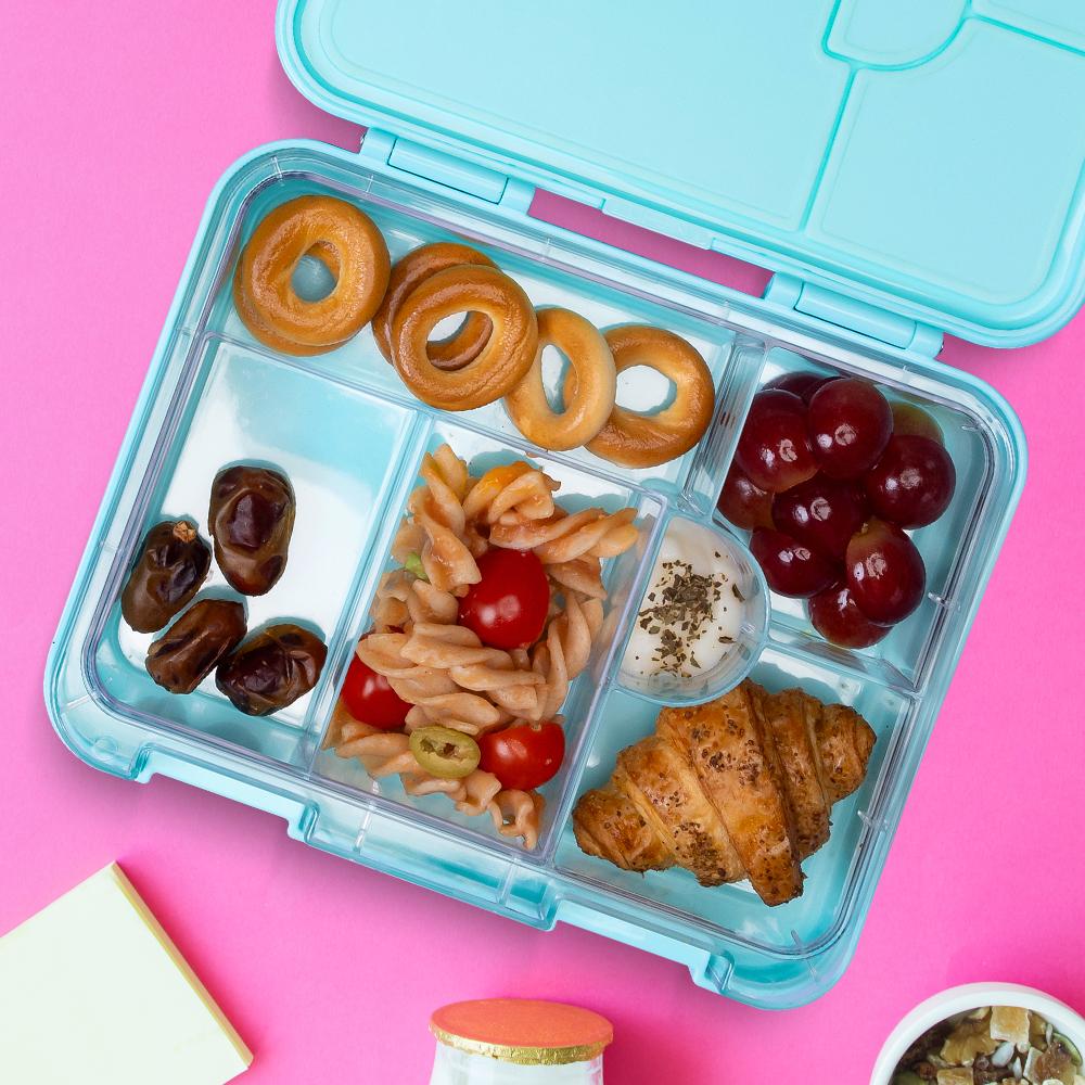 Eazy Kids - Bento Lunch Box with Sandwich Cutter Set - Unicorn Green