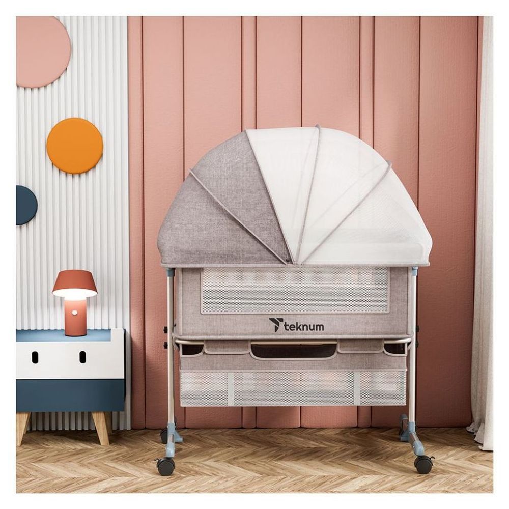 Teknum Bedside Crib - Beige