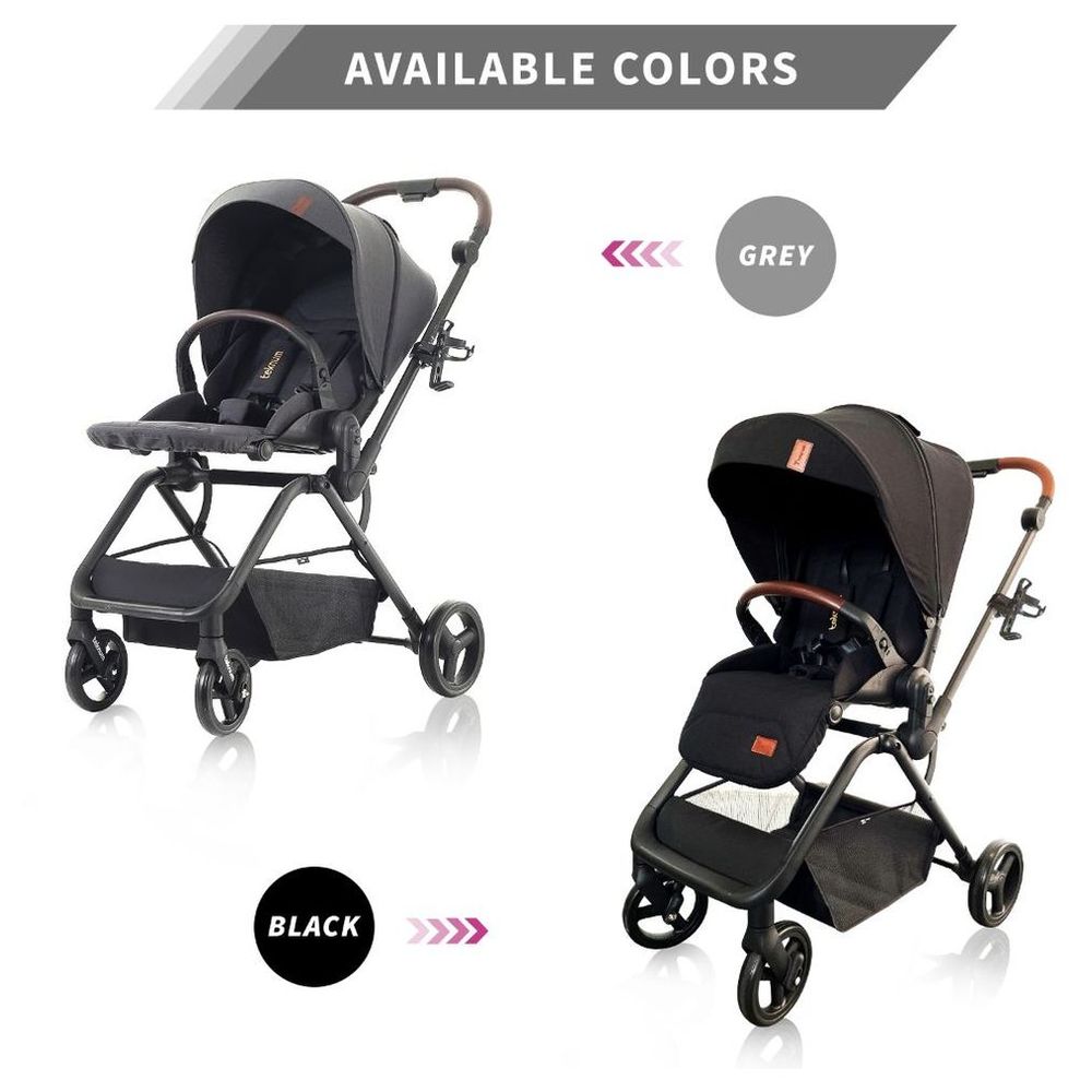 Teknum Stroll 1 Reversible Travel Stroller - Black