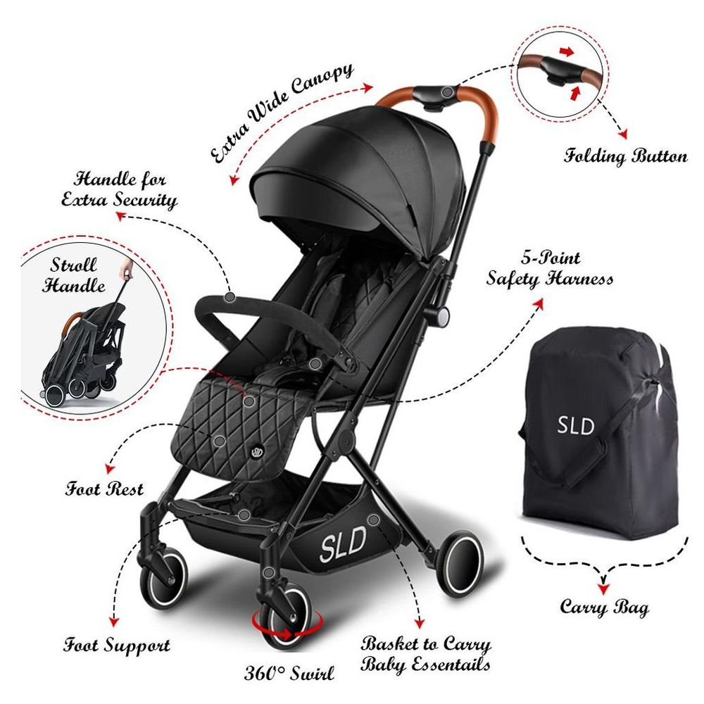 Teknum SLD Travel Lite Stroller - Black
