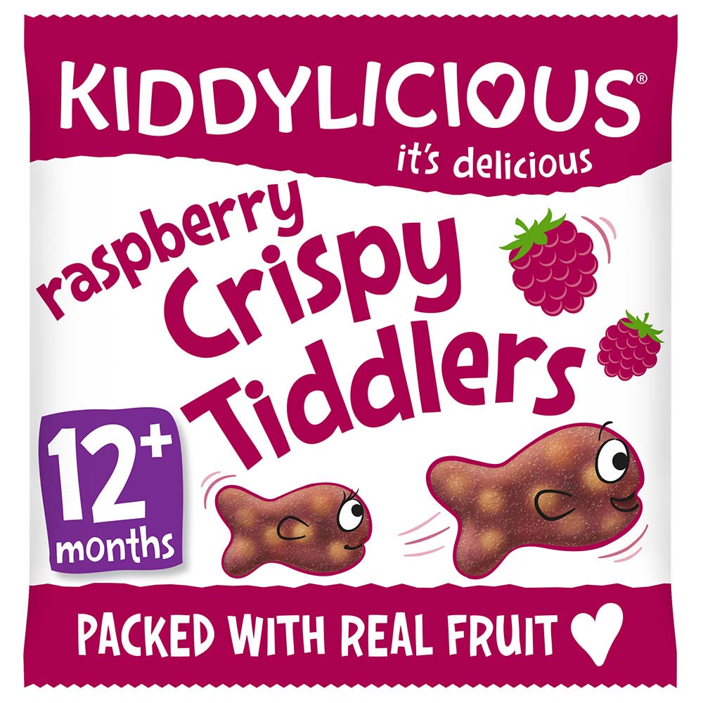 Kiddylicious - Raspberry Crispie Tiddlers 12g