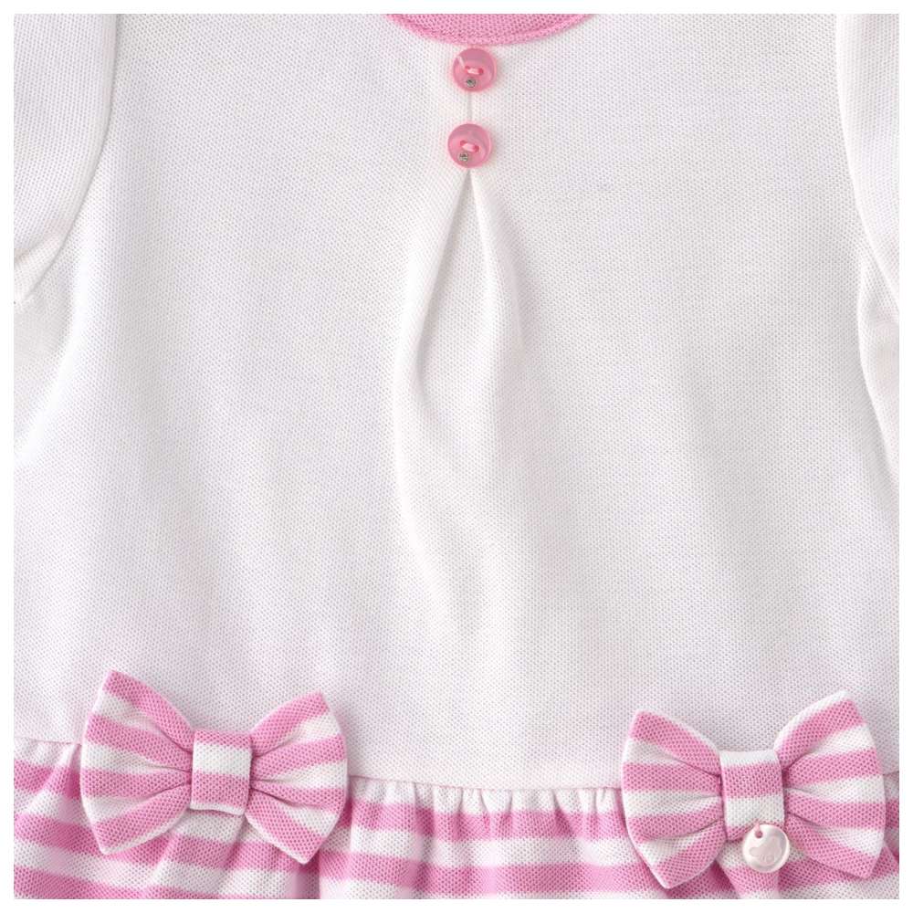 Boo Boo - 2pc-Set - Baby Girl Dress & Bloomer - Pink/White