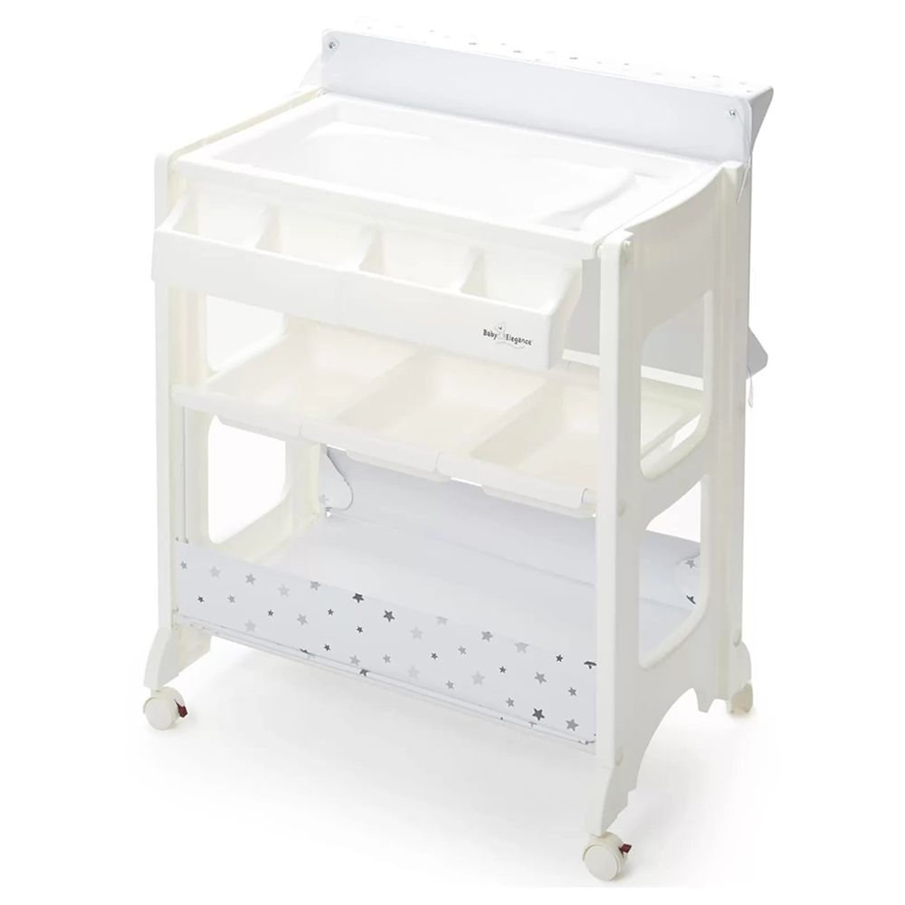 Baby Elegance Bath Changing Unit - Grey Star (Exclusive)