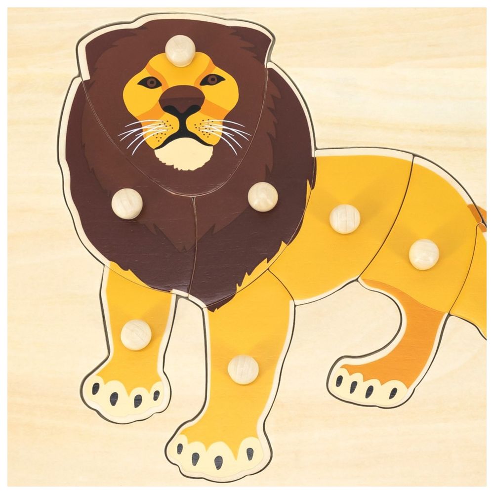 Viga - Montessori Lion Puzzle Set - 8pcs
