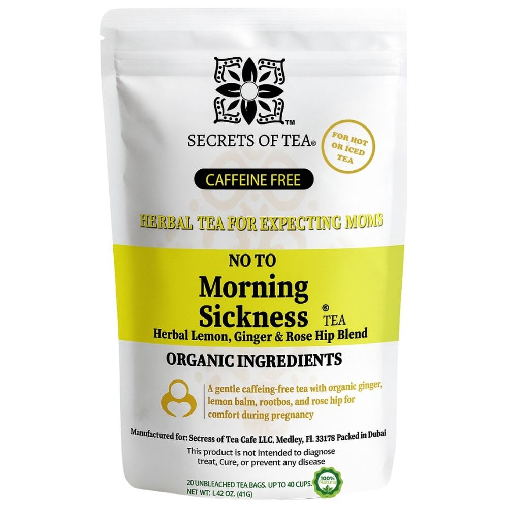 Secrets Of Tea - Morning Sickness Tea - Lemon Ginger - 40G