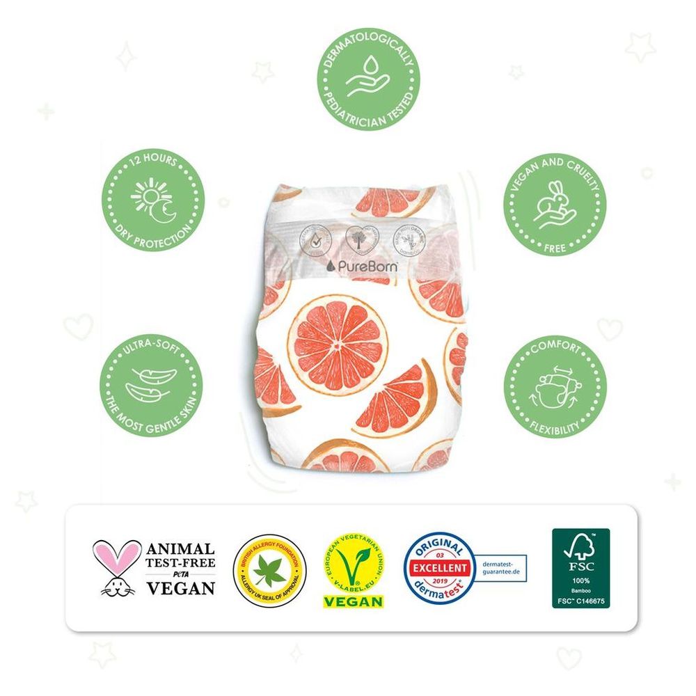 Pureborn Size 5 Master Pack 11-18kg Nappy 88's Pack of 2 - Design May Vary