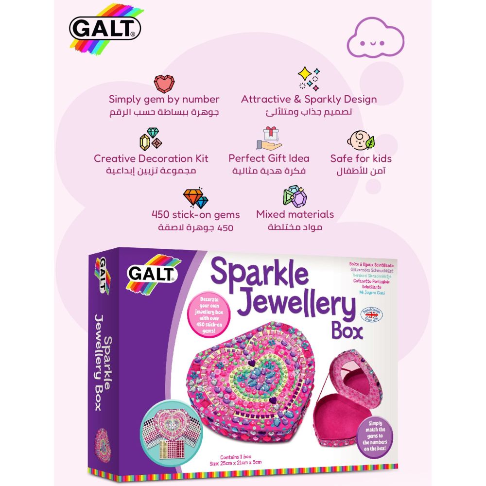 Galt Toys - DIY Sparkle Jewellery Box - Pink