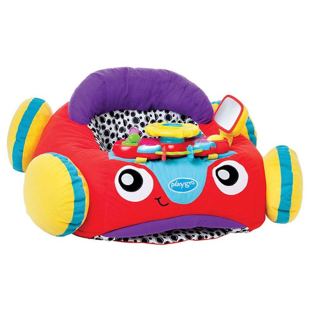 Playgro Music & Lights Comfy Car Playgym- Red (Exclusive)