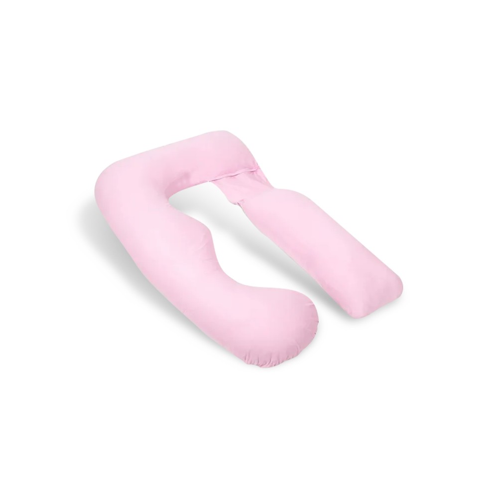 PharMeDoc - U-Shape Full Body Maternity Pillow with Detachable Extension - Light Pink