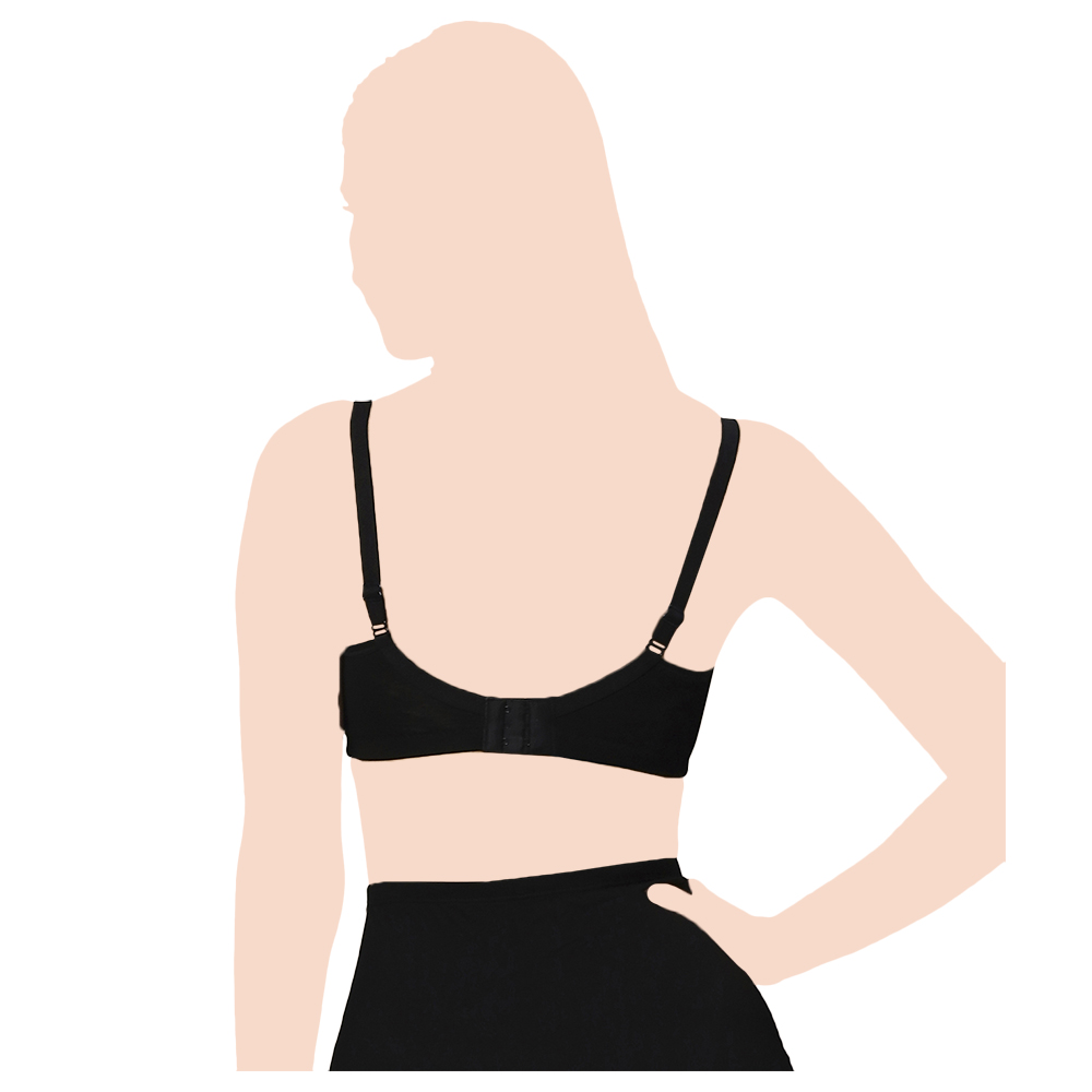 Tummy - Bamboo Cotton Maternity Nursing Bra - Black