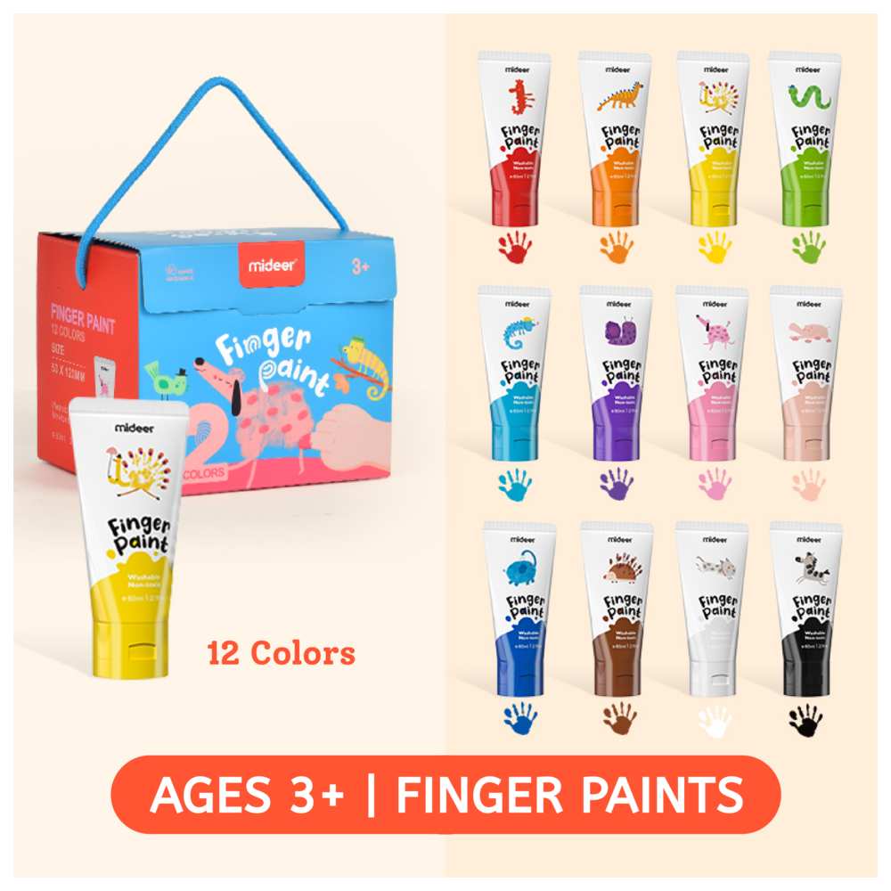 Mideer - Finger Paint - 12 Colours