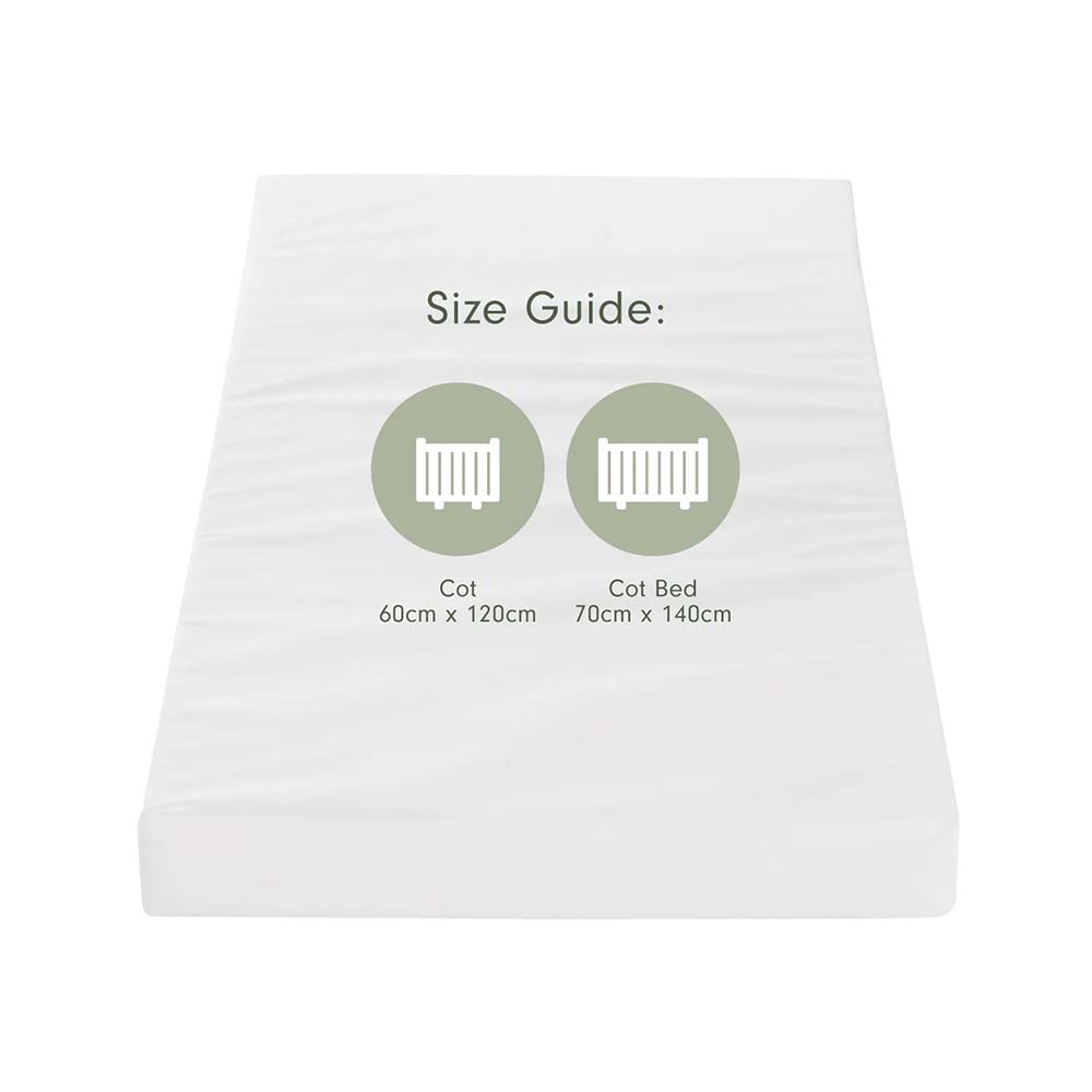 Tutti Bambini - Foam Cot Bed Mattress - White - 70 x 140 cm