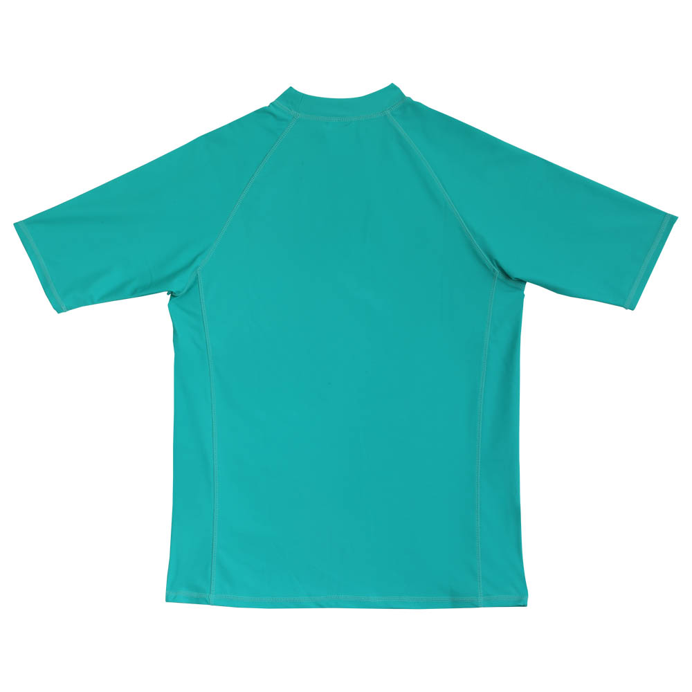 Turquoise - Men's Short Sleeve Rash Guard - Green