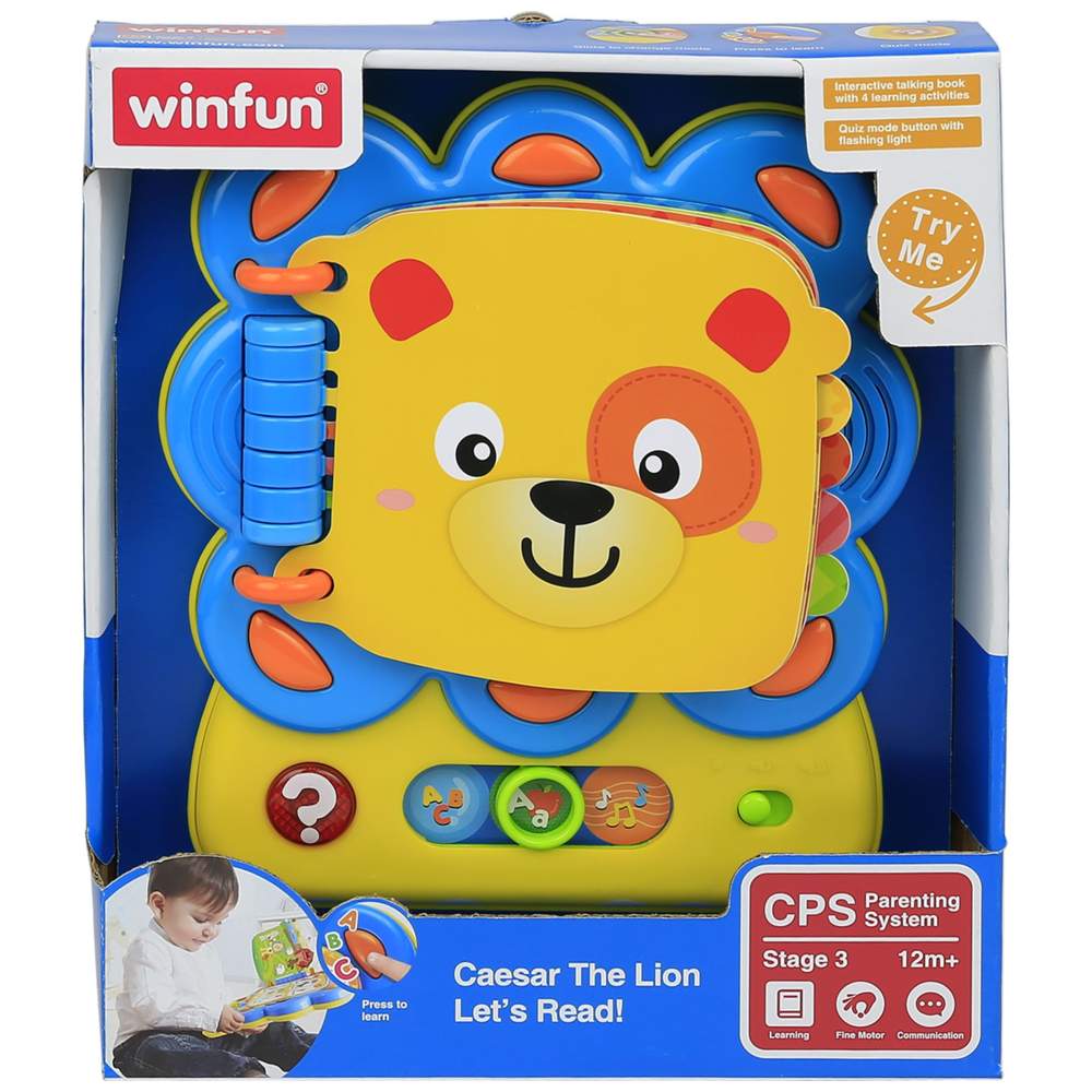 WinFun - Caesar The Lion Lets Read - Yellow