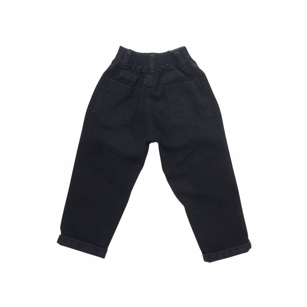 Little Kangaroos - Boy's Solid Denim Jeans - Black
