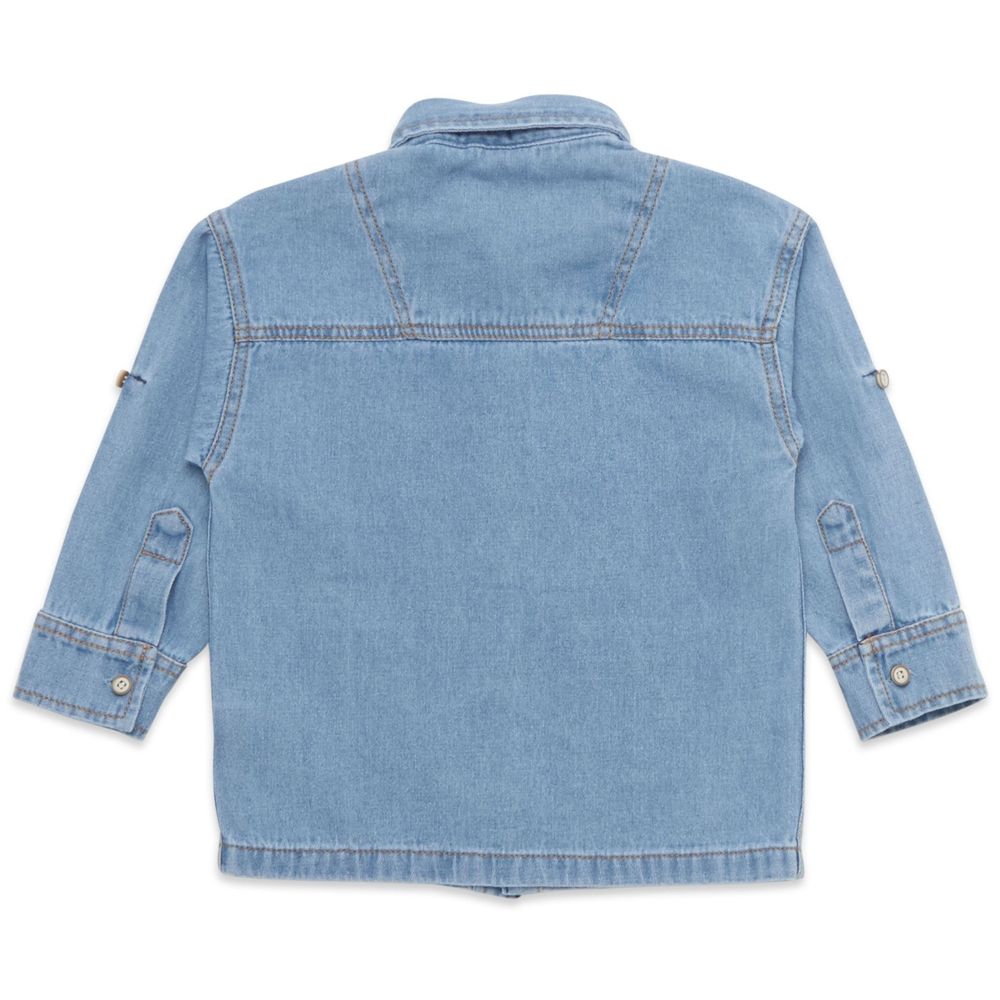Little Kangaroos - Baby Boy Jacket With Pockets - Light Blue