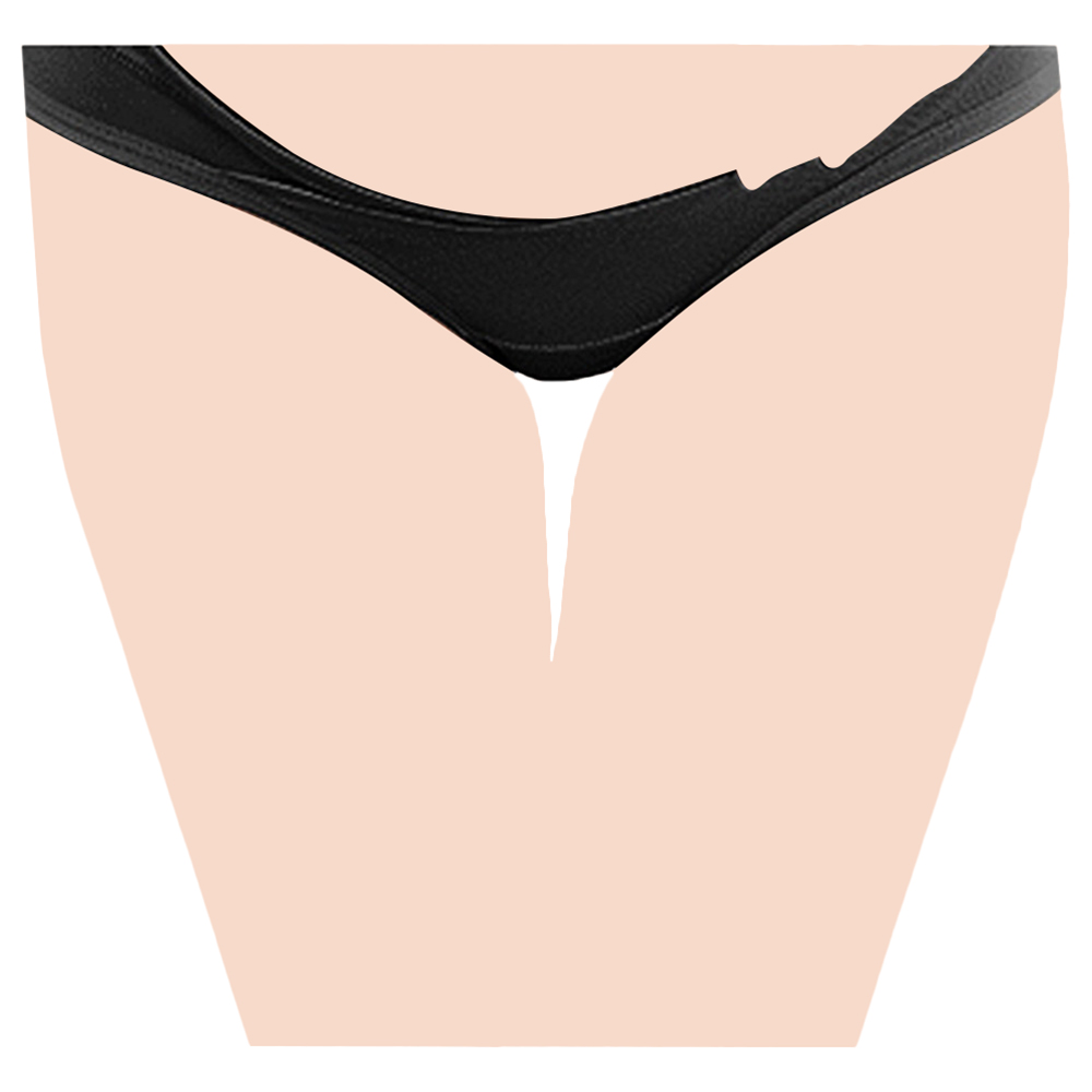 Blooming Blossom - Low Waist Cotton Seamless Maternity Briefs - Black