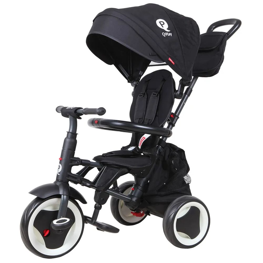 QPlay 3-in-1 Rito Plus Folding Trike - Black