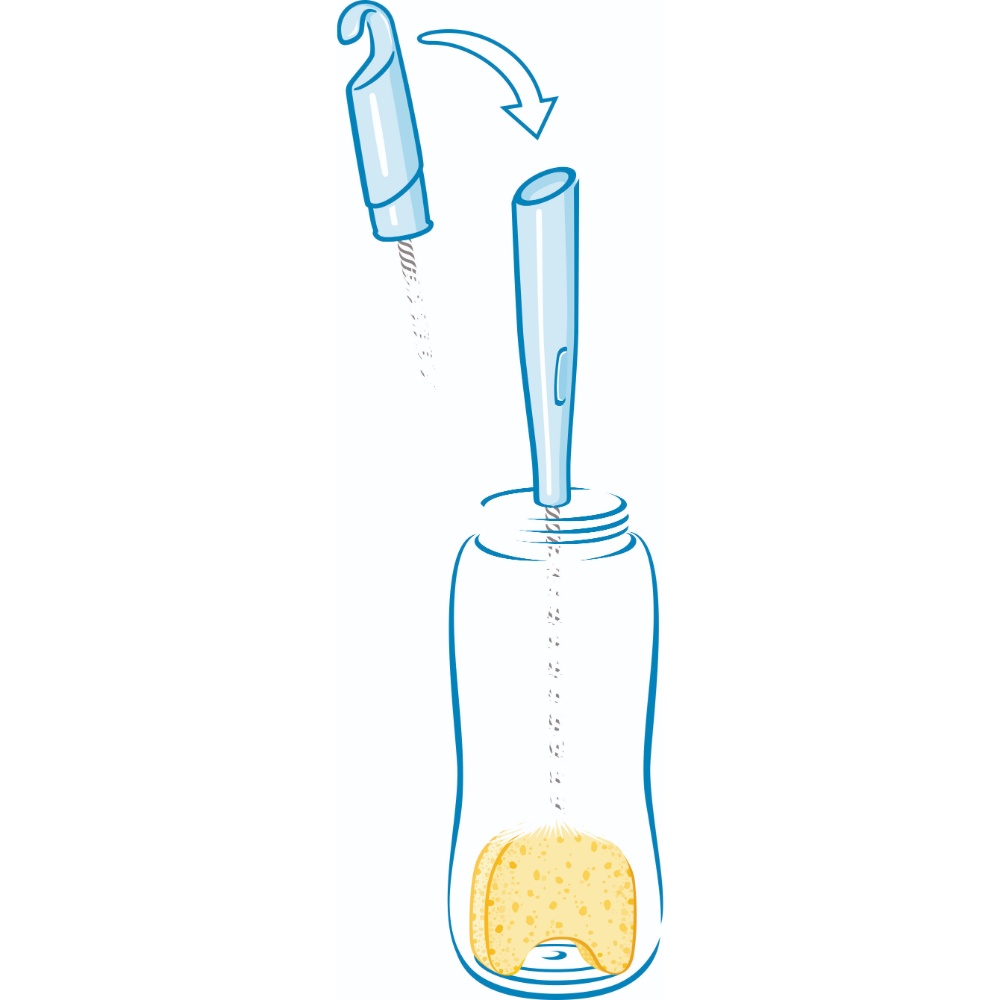 NUK 2-in-1 Bottle Brush with Sponge