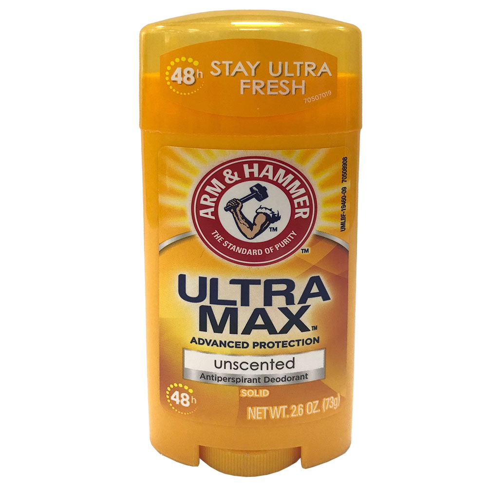 Arm & Hammer Ultra Max Unscented Deodorant 73g